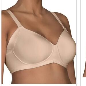 Vanity Fair Size 40D Tan Beauty Back Full Figure Wireless Smoother Bra! 71267